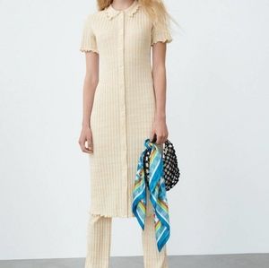 Zara button down dress